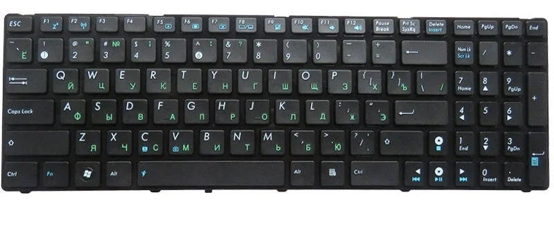 Клавиатура Asus A52, A72, F50, F70, G51, G53, G60, G72, G73, K52, K53, K54, K55, K72, N50, N53, N60, N61, N70, N71, P52, P53, U50, UL50, UX50, W90, X52, X54, X55, X61 - изображение 1