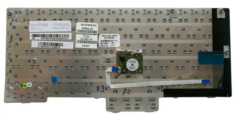 Клавиатура HP Elitebook 2710p, 2710w, EliteBook 2730p silver - изображение 2